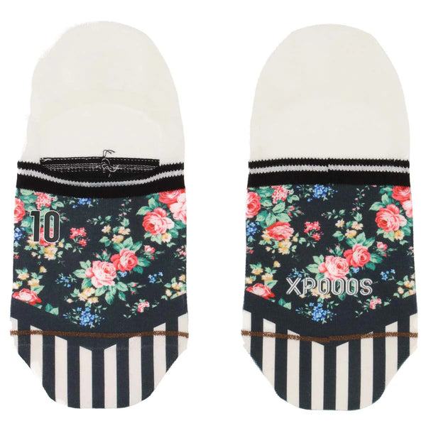 Nikki Floral No Show Socks