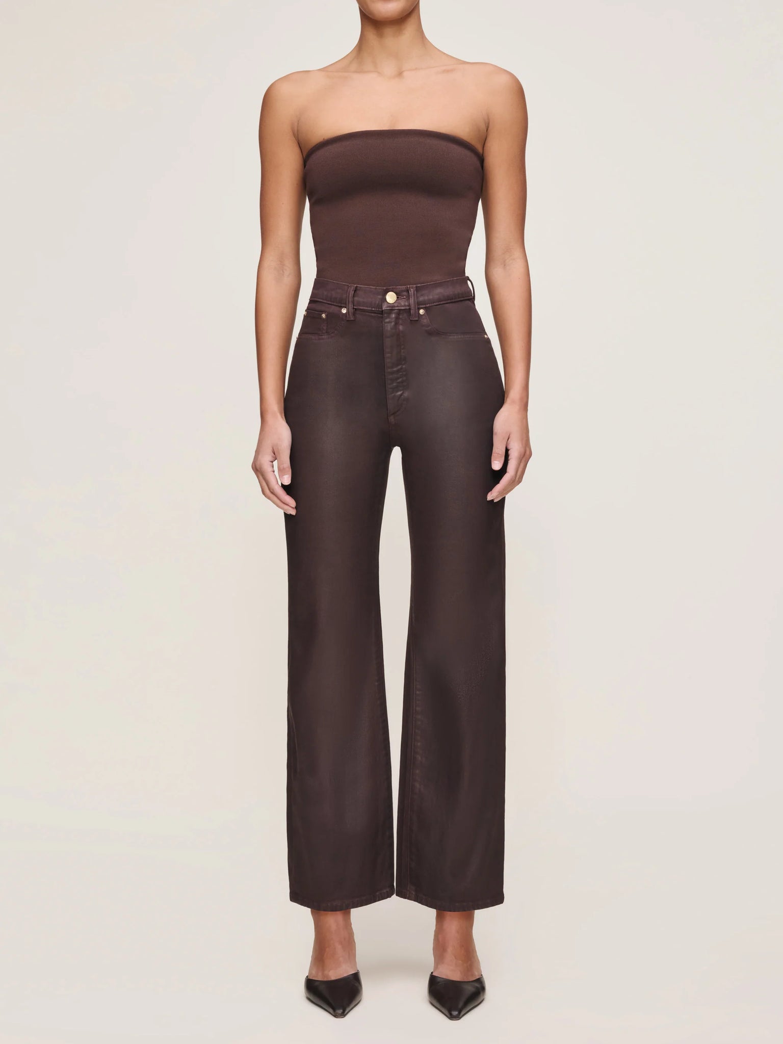 Karmine Refined Wide Leg High Rise