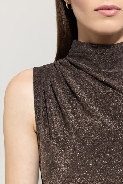 Turtleneck Tank with Gloss Effect