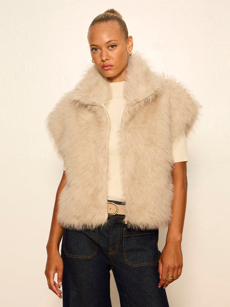 Silk Furry Vest