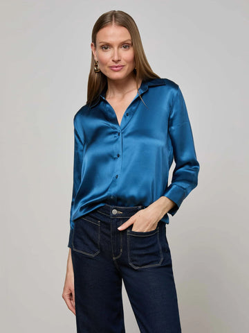Doni Shirt Blouse - Stone Blue
