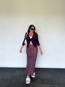 Cherry Print Skirt