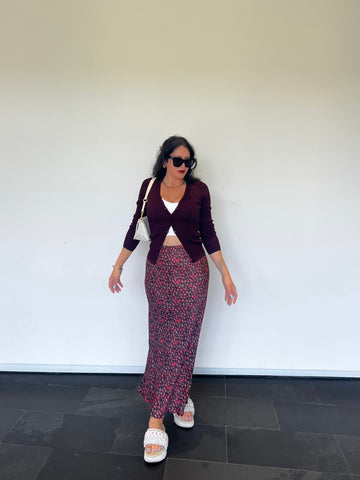 Cherry Print Skirt