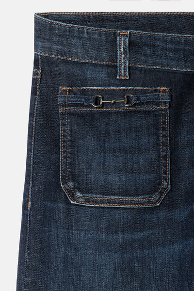 Ada Parch Pocket Denim Trousers