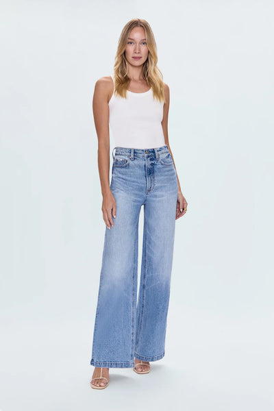 Lana High Waist Ultra Wide Leg Jeans - Break