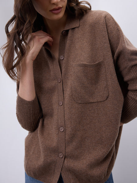 Andrea Cashmere Button Up - 4 Colours