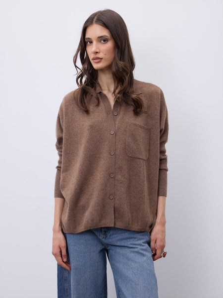 Andrea Cashmere Button Up - 4 Colours