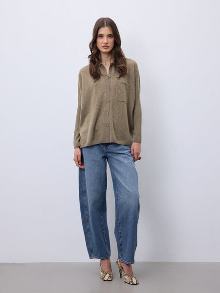 Andrea Cashmere Button Up - 4 Colours