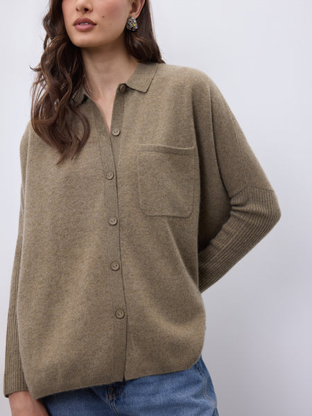 Andrea Cashmere Button Up - 4 Colours