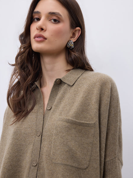 Andrea Cashmere Button Up - 4 Colours