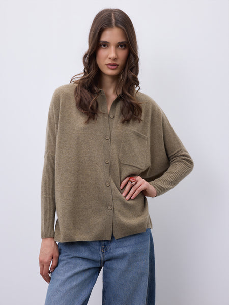 Andrea Cashmere Button Up - 4 Colours