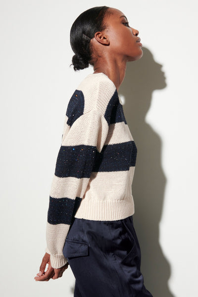 Pullover With Block Stripes