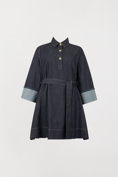 Denim Mini Shirt Dress