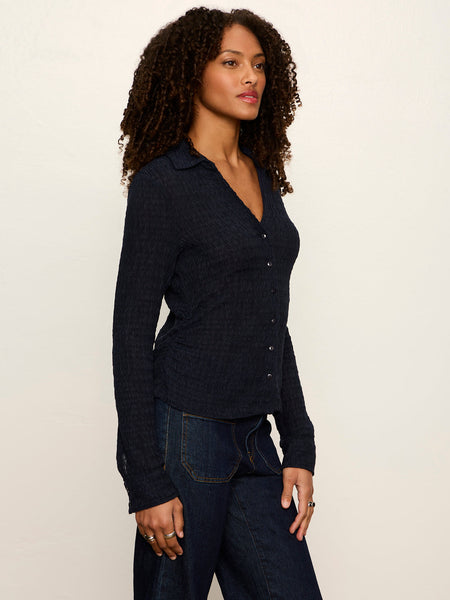 Juno Textured Button Front