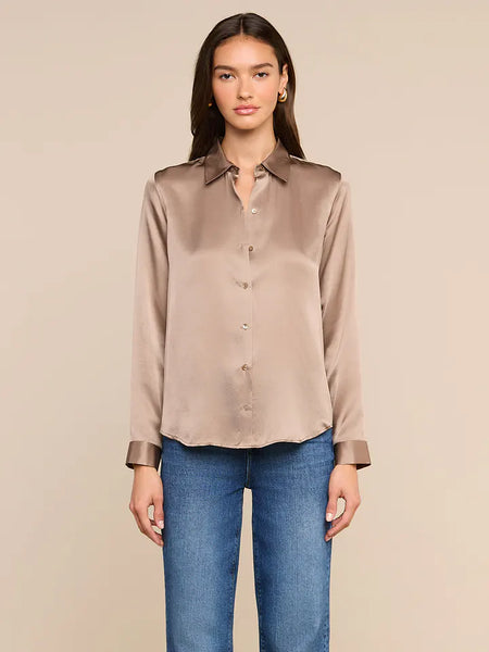 Tyler Silk Blouse - Light Cardamom