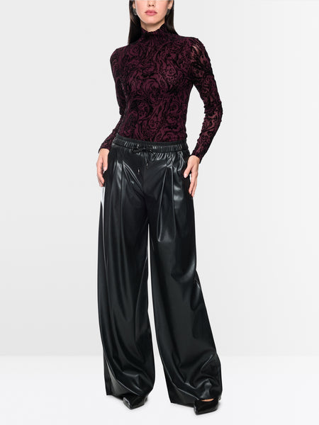 Sheer Shirt With Velvet Details