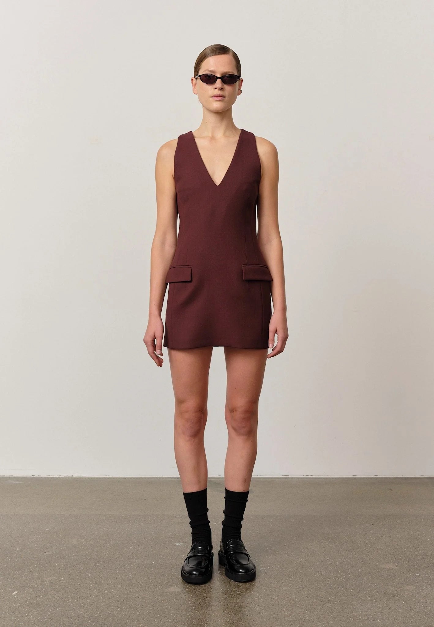 Gemma Dress - Mahogany