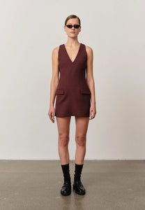 Gemma Dress - Mahogany