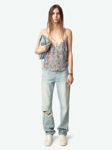 British Flower Print Cami