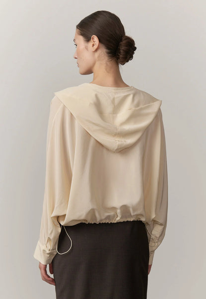 Sisi Silk Hooded Blouse