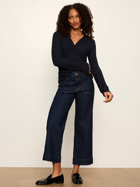 Juno Textured Button Front