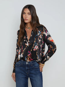 Tyler Blouse - Rococo Angel Print