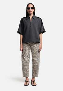 Eve Animal Print Barrel Pants