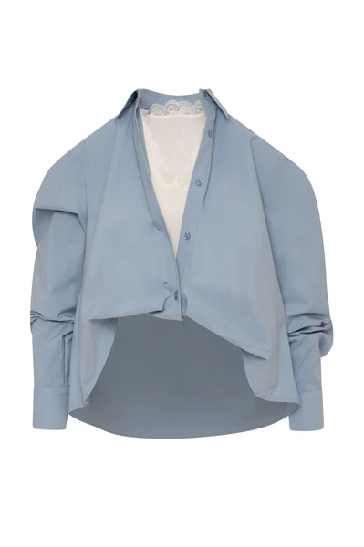 Layered Tucked Effect Shirt