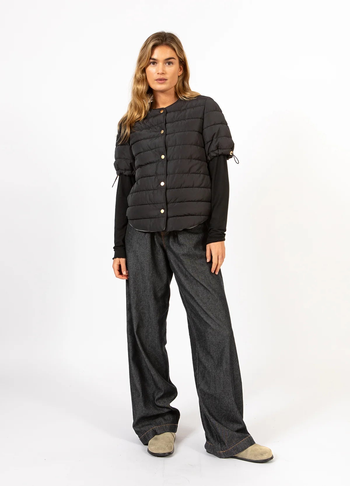 Quilted Short Sleeve Jacket