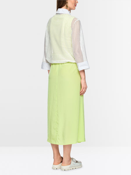 White Jacket with Eyelet Pattern