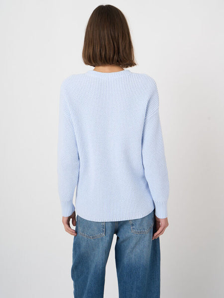 Textured Cotton Waffle-Knit Cardigan