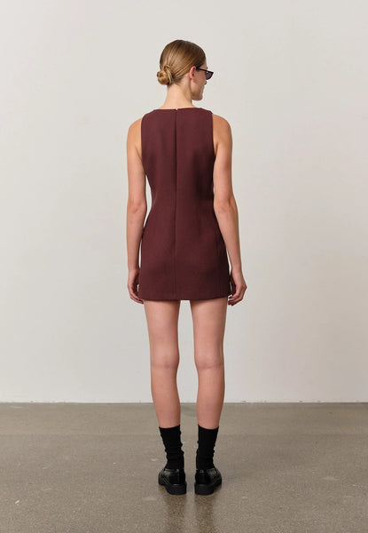 Gemma Dress - Mahogany