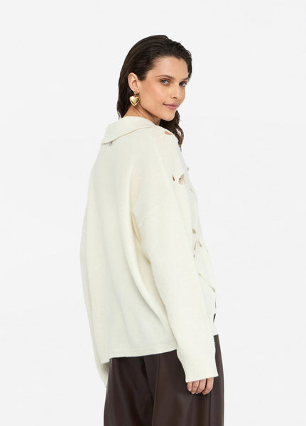 Jumper with Bejewelled Collar