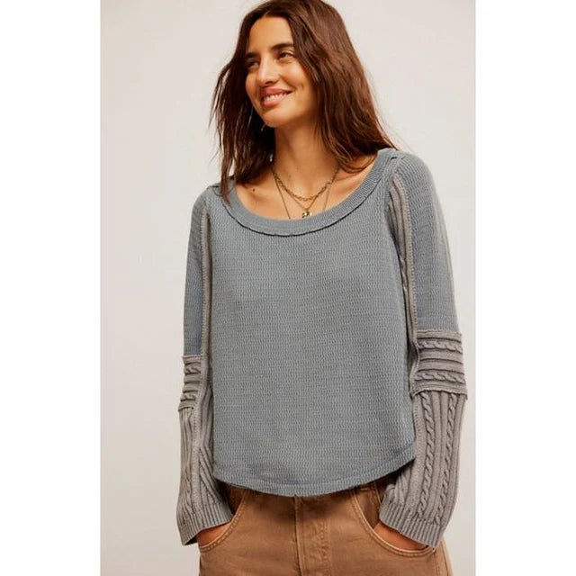 Swinging Cable Cuff Long Sleeve