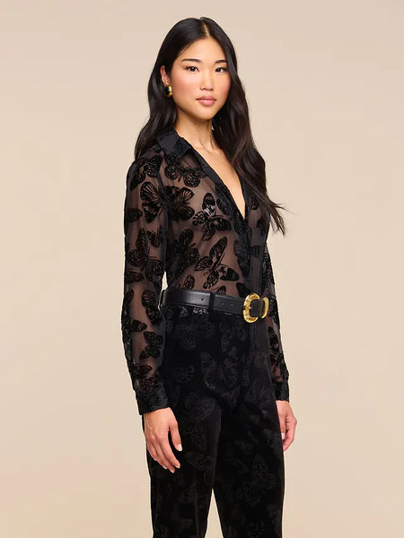 Laurent Velvet Blouse