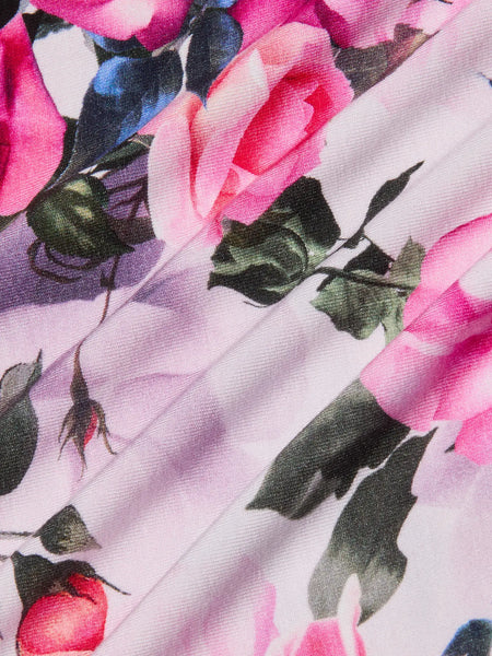 Ressi Fitted Tee - Pink Multi Water Rose