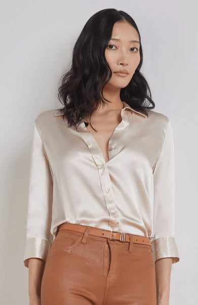 Dani Silk Blouse - Champagne