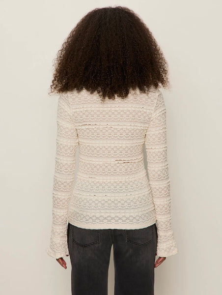 Lovely Lace Button Front