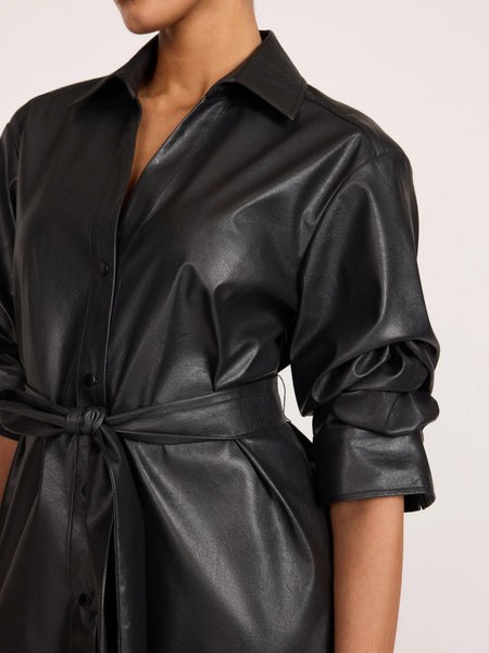 Pia Vegan Leather Dress