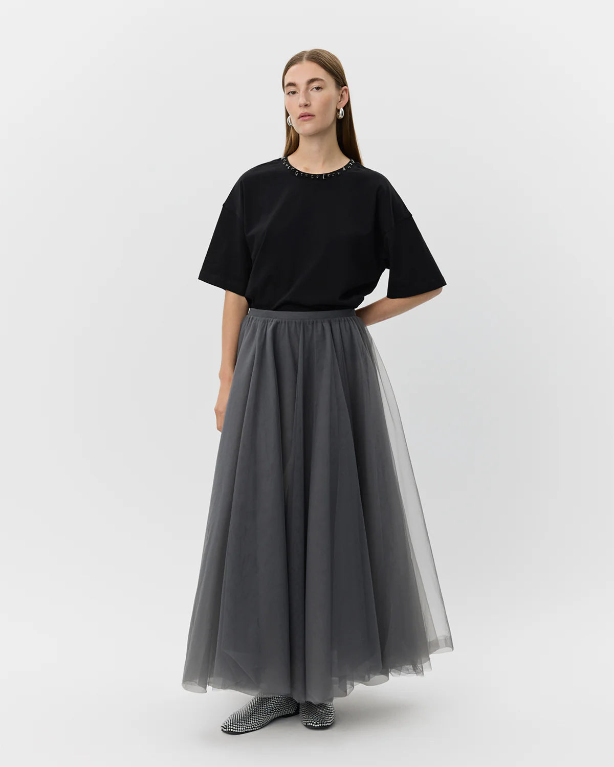KaylaSW Skirt - Stone Grey