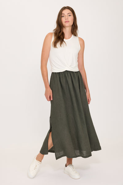 Second Skin Viscose Tied Top