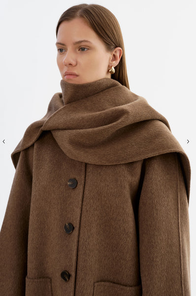 Anca Wool Scarf Coat