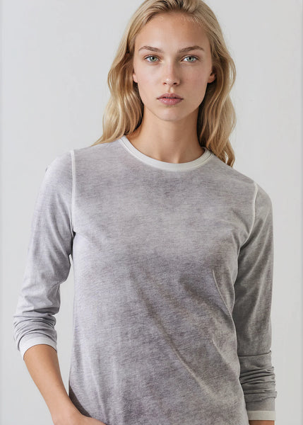 Reverse Spray Pima Long Sleeve T-shirt - 3 Colours
