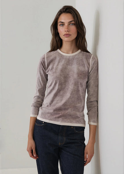 Reverse Spray Pima Long Sleeve T-shirt - 3 Colours