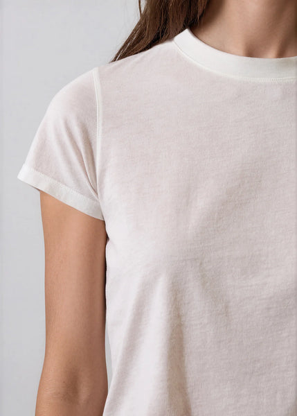 Reverse Spray Pima Crew Neck T-shirt
