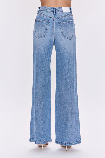 Lana High Waist Ultra Wide Leg Jeans - Break
