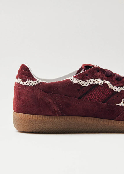 TB. 490 Crochet Burgundy Suede Sneakers