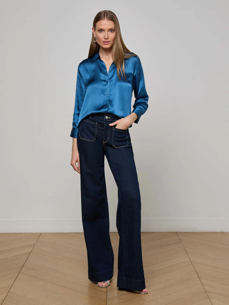 Doni Shirt Blouse - Stone Blue