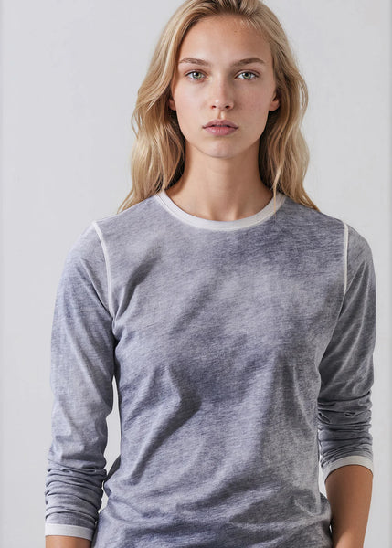 Reverse Spray Pima Long Sleeve T-shirt - 3 Colours