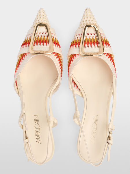Slingback Kitten Heel With Knit